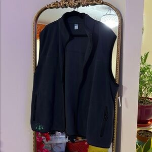 Old Navy Navy Blur Sleeveless Jacket XXL